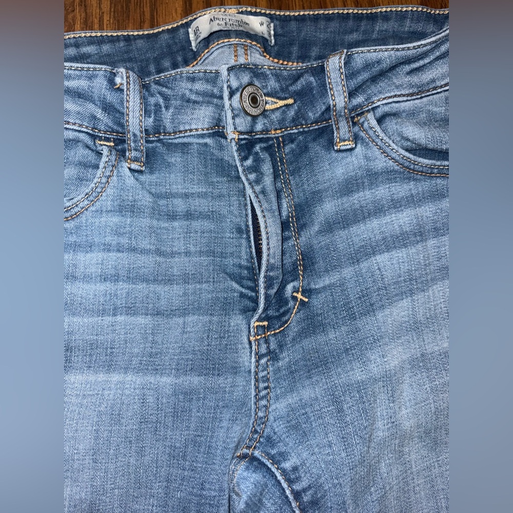 Abercrombie & Fitch Skinny Jeans W27 L31 Light Wash Stretch Denim - Picture 4 of 4